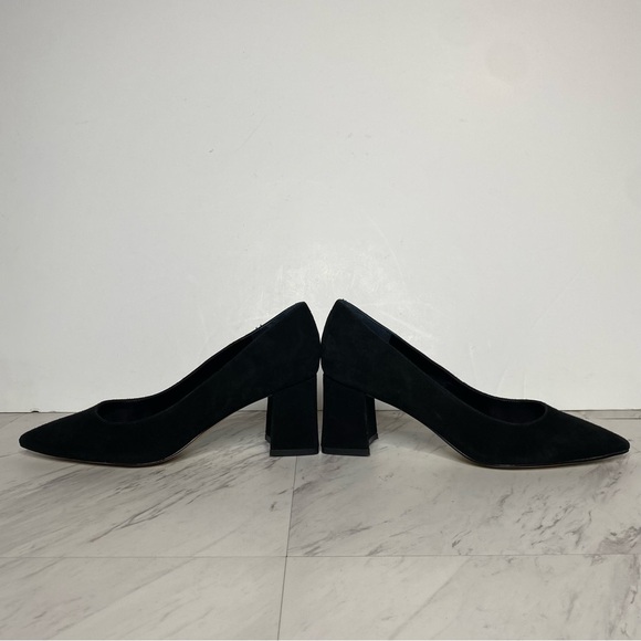 Marc Fisher Yehundi Black Suede Pointy Toe Pump 8 1/2 M - Picture 7 of 14